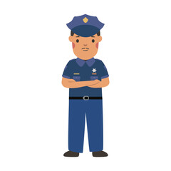 Cartoon people characters Flat style