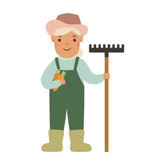 Cartoon people characters Flat style