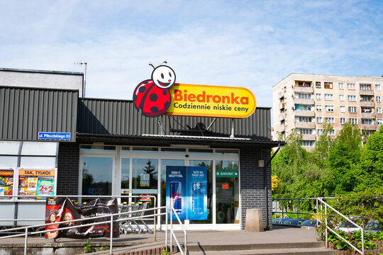 Bedzin, Poland - 14.05. 2023 - Biedronka chain store in Bedzin