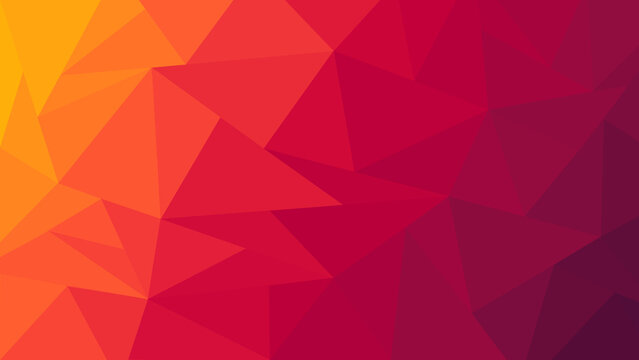 Neon Yellow And Red Polygon Abstract Image Background