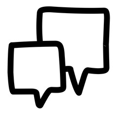 Fototapeta premium Hand Drawn Speech Bubble 