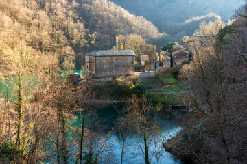 The town of Isola Santa Lucca Tuscany Italy countryside