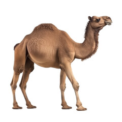brown camel isolated on white