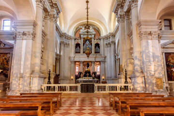 Obraz premium Interiors of San Giorgio Maggiore church, Venice, Italy