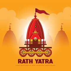 Ratha yatra of lord jagannath balabhadra and subhadra on chariot
