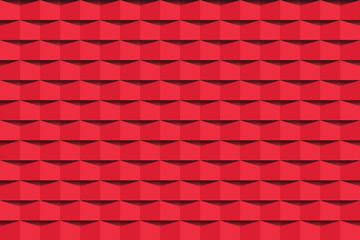 Red abstract texture. Background 3d paper art style. Can be used in cover design, poster, flyer, website backgrounds for advertising. Vector Illustration.