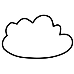 Outline Speech Bubble ,Set Doodle Speech Balloon Sketch Hand Drawn 