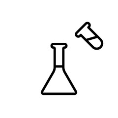 erlenmeyer sign symbol vector