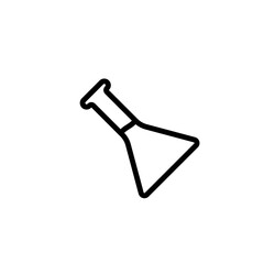 erlenmeyer sign symbol vector