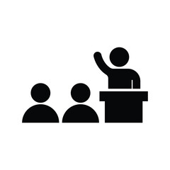 Team Building Icon design. team coaching icon. isolated on white background. vector illustration