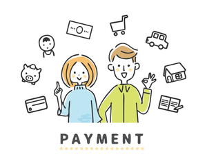 支出と夫婦　笑顔