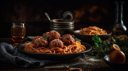 spaghetti meatballs