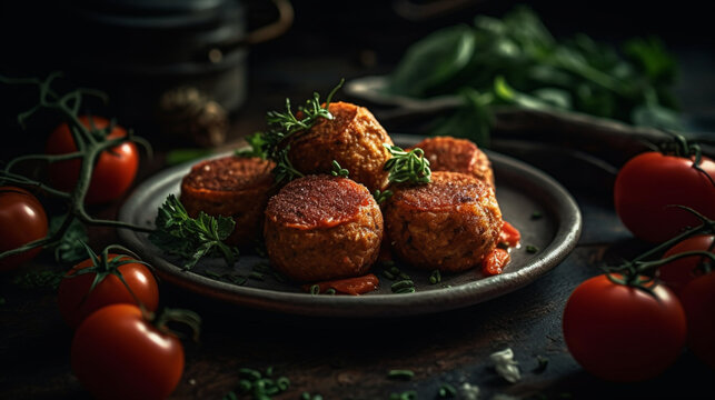 falafel risole rissole meat patty 