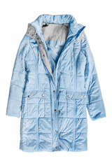 Puffer coat isolated