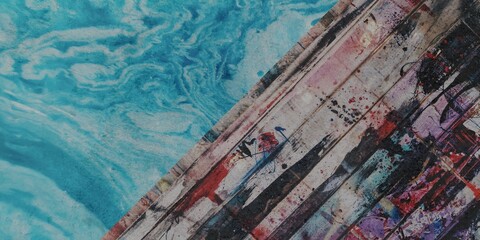 Crumpled and torn paper texture background