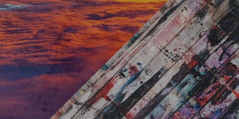 Torn and worn cardboard texture background