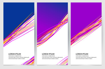 banner purple, colorfull, design, brush Modern abstract covers set. Cool gradient shapes. Usable for banner, cover, and web, cover header background for website design, Social Media, eps 10