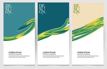 green, banner design, brush Modern abstract covers set. Cool gradient shapes composition. Usable for banner, cover, and web, cover header background for website design, Social Media, eps 10