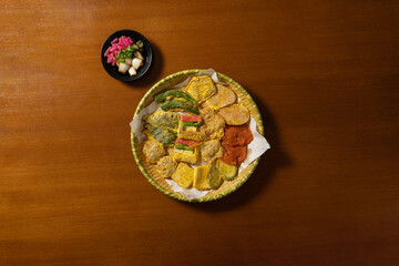 korea street food, Assorted Savory Pancakes, 모둠전, 모듬전