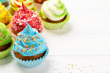 Colorful cupcakes
