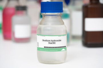 Sodium hydroxide NaOH - obrazy, fototapety, plakaty