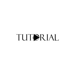 Fototapeta premium Tutorial icon isolated on white background 