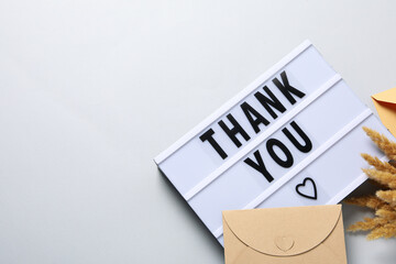 Words of gratitude, gratitude concept, text Thank you