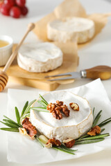 Concept of delicious French food - Camembert cheese