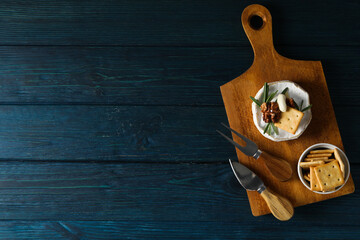 Concept of delicious French food - Camembert cheese