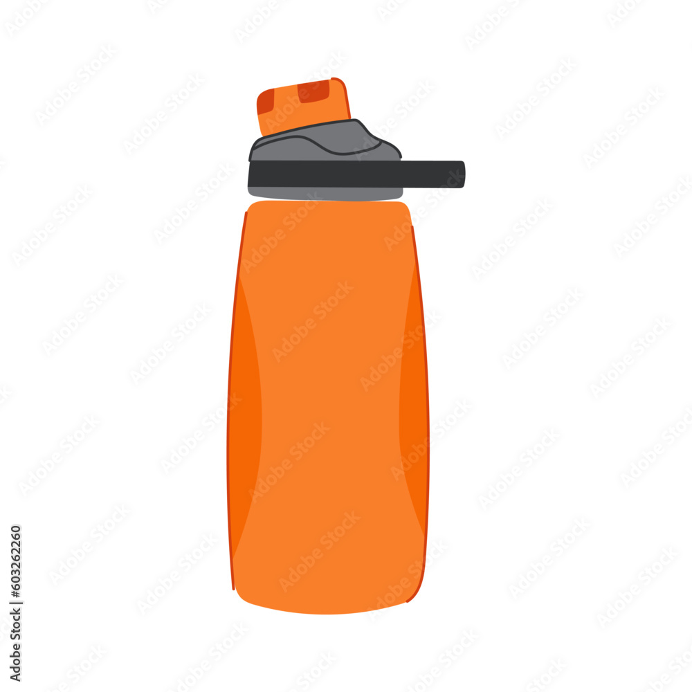 Wall mural water sport drinking bottle cartoon. drink fitness, container health water sport drinking bottle sign. isolated symbol vector illustration