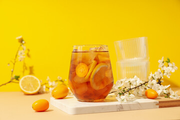 Ice tea - drink for refreshing in hot summer weather