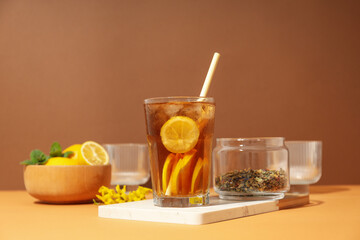 Ice tea - drink for refreshing in hot summer weather