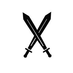 Fototapeta premium Sword icon trendy design template. Vector illustration.