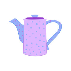 pot teapot ceramic cartoon. drink beverage, porcelain kettle pot teapot ceramic sign. isolated symbol vector illustration