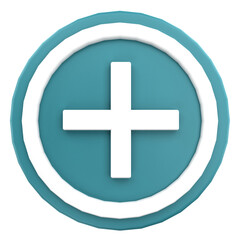 3D Rendering Icon Sign Illustration