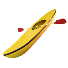 kayak isolated on white