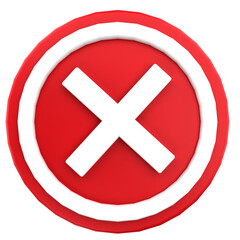 3D Rendering Icon Sign Illustration