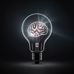 Lightbulb of idea