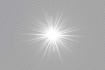 Star glow light effect. Bright particles, light shine. Stars.