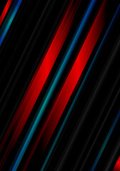 Obraz premium Red-Blue-Black With Diagonal Style, Shiny Overlapping Texture Pattern Background
