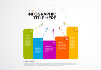 Vector multipurpose Infographic template made from lines, blocks, pointers  and icons