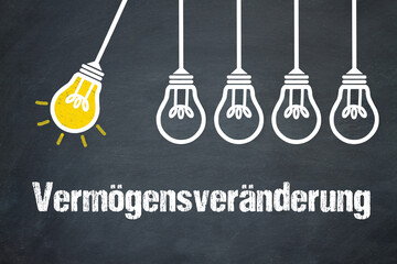 Fototapeta premium Vermögensveränderung 