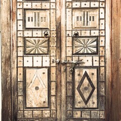 old wooden door