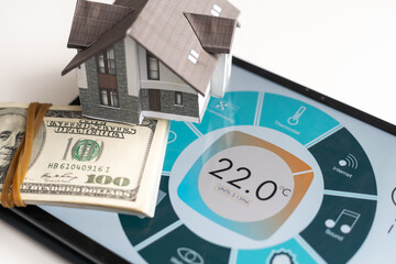 Economy and finance - model of a family house