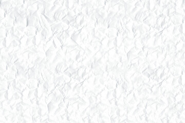 Crumpled Wrinkled White Paper Texture Background