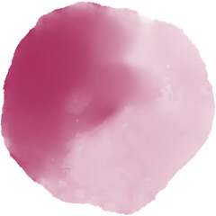 Pink Circle Watercolor Stain Featuring Isolated © Mas Water