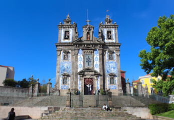 Church of Saint Ildefonso in Porto, Portugal - obrazy, fototapety, plakaty