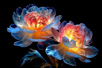 Obraz premium Spectral flower - background