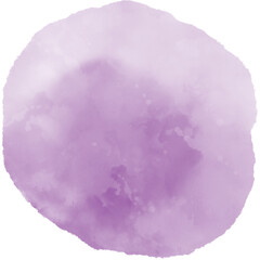 Purple Circle Watercolor Stain Featuring Isolated