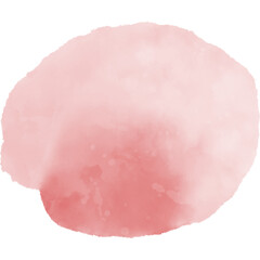 Red Circle Watercolor Stain Featuring Isolated